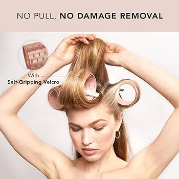 XL Ceramic Thermal Hair Rollers by Kitsch (4 rollers per pack)